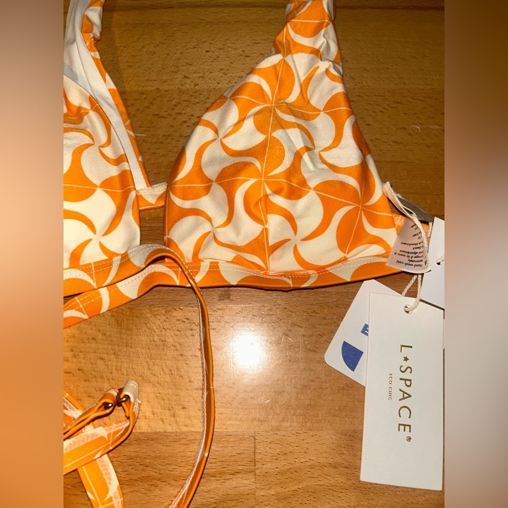 L*Space Eco Chic Econyl Avery Bikini Top Size L - Picture 3 of 6